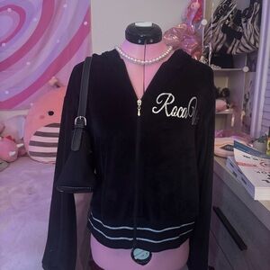 Rocawear Black Hoodie with Logo Detail